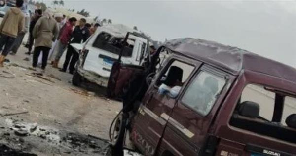 إصابة 7 أشخاص فى حادث تصادم بطريق الإسكندرية الصحراوى