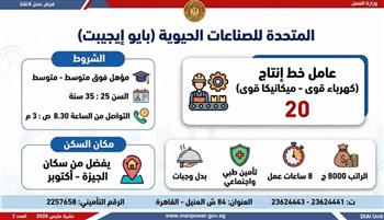   1721 وظيفة في 33 شركة خاصة عبر نشرة التوظيف الأسبوعية لوزارة العمل