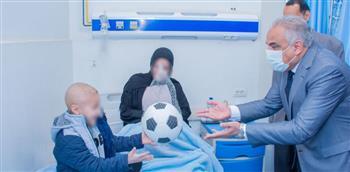 رئيس جامعة طنطا يتفقد مستشفيات طنطا الجامعية لسرطان الأطفال لمتابعة سير العمل