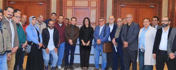 وزيرة الثقافة تتفقد مسرح مصر تمهيدًا للافتتاح التجريبي