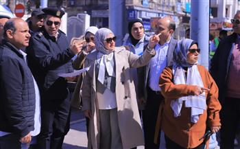   نائب محافظ الإسكندرية تتفقد محطة الرمل 