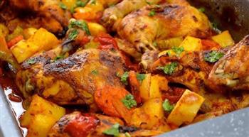   طريقة عمل صينية دجاج بالخضار