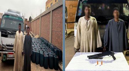 ضبط شخصين بحوزتهما 8 آلاف لتر مواد بترولية