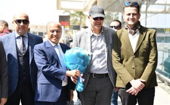   بيراميدز يستقبل بعثة الجيش الملكي المغربي بالورود