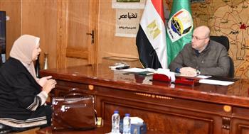 محافظ الفيوم يستقبل مدير عام فرع هيئة الأبنية التعليمية