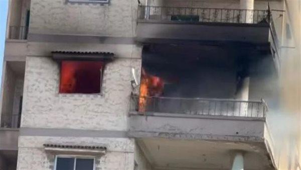 إصابة طفلين في حريق شقة سكنية بمنطقة البراجيل