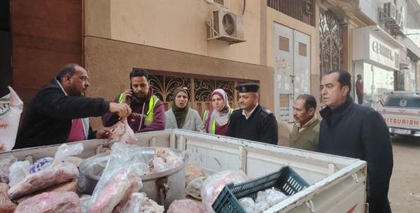 محافظ المنوفية: ضبط ما يزيد عن نصف طن لحوم ودواجن غير صالحة للاستهلاك الآدمى