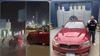   ضبط قائد سيارة ملاكي لأدائه حركات استعراضية خطرة بالجيزة