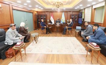 محافظ كفرالشيخ يستعرض مشروعًا لحماية التراث الأثري من مخاطر التغيرات المناخية