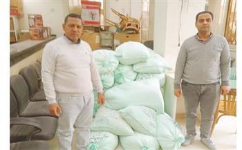 ضبط 21 جوال دقيق بأسيوط