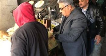   محافظ الدقهلية فى جولة مفاجئة على مخابز بمدينة طلخا