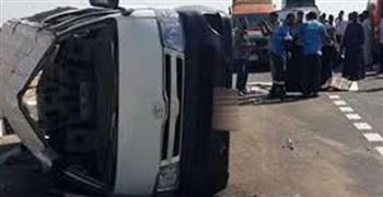   إصابة 6 أشخاص إثر انقلاب ميكروباص فى بولاق الدكرور