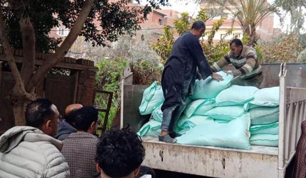 ضبط 2 طن دقيق مدعم قبل بيعه بالسوق السوداء فى المنوفية