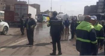   نائب محافظ القليوبية تتابع أعمال شفط مياه الأمطار بمدينة الخصوص
