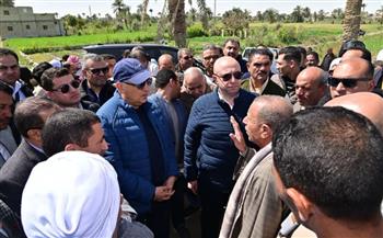   وزيرالري يتفقد المنظومة المائية بالفيوم
