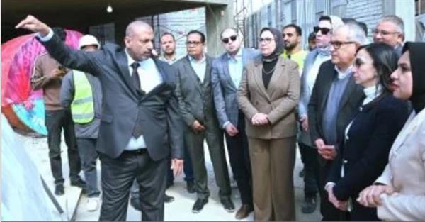 محافظ البحيرة ورئيس هيئة التأمين الصحى يتفقدان مشروع مستشفى مبرة كفر الدوار