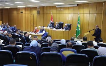 المجلس التنفيذي بالمنيا: بدء تطوير الاستاد الرياضي وزيادة قياسية في زراعة القمح