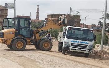   الفيوم تشهد حملات مكثفة للنظافة ورفع الإشغالات وتحسين الطرق