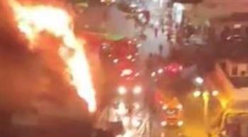   حريق بمطعم شهير وسط الإسكندرية