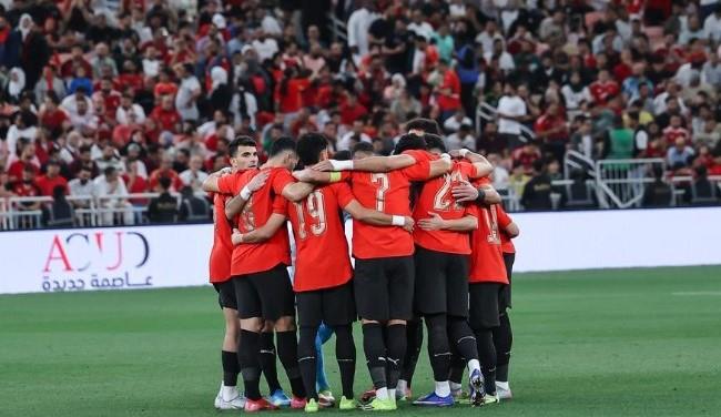 منتخب مصر بالأحمر في ودية إسبانيا اليوم