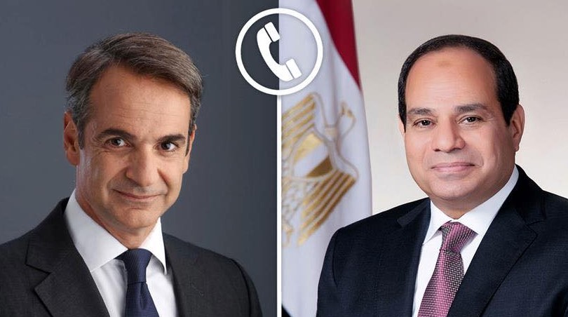 الرئيس السيسي يتلقى اتصالا هاتفيا من رئيس وزراء اليونان