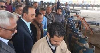   محافظ سوهاج يتفقد مستودع الشوش ومصنع الأحايوة شرق