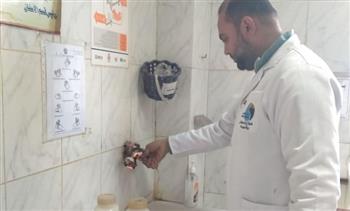   متابعة دورية لمعمل مياه الشرب بقليوب للتأكد من مطابقتها للمواصفات القياسية 
