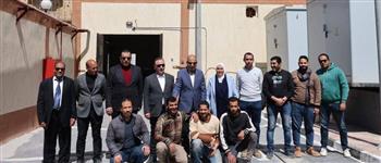   محافظ المنيا يتفقد محطة رفع صرف صحي الروضة بمركز ملوي