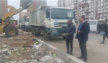  نائب محافظ بورسعيد يتابع أعمال إزالة تراكمات "الرتش" بالحرية الكبيرة