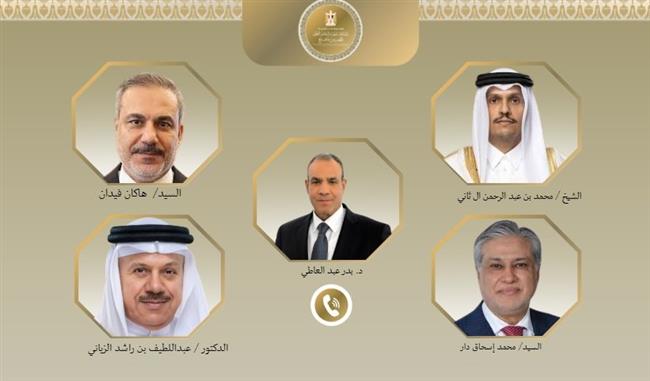 وزير الخارجية يبحث مع نظرائه في تركيا وباكستان وقطر والبحرين جهود خفض التصعيد