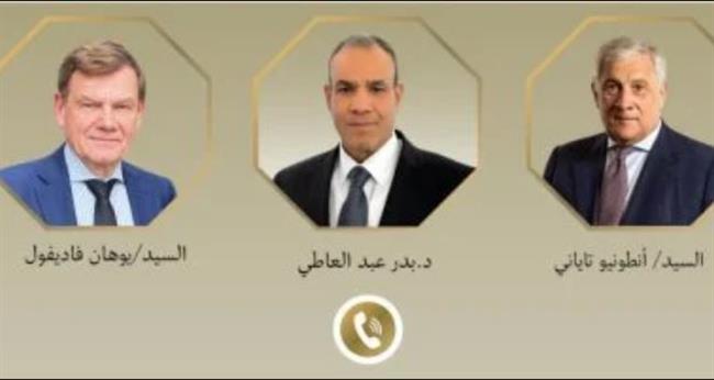 عبد العاطي يبحث تطورات الأوضاع في المنطقة مع وزيري خارجية ألمانيا وإيطاليا