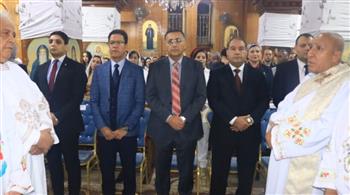   محافظ القليوبية يشارك في قداس عيد القيامة المجيد بكنيسة العذراء ببنها