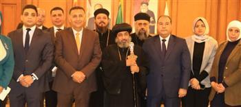 محافظ القليوبية يهنئ الأنبا نوفير أسقف شبين القناطر بعيد القيامة المجيد