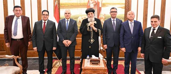 البابا يستقبل وفد جمعية أصدقاء متحف الحضارة