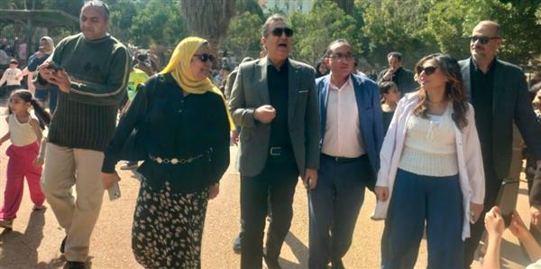 رئيس الخدمات البيطرية يتفقد حديقة حيوان الشرقية خلال احتفالات شم النسيم