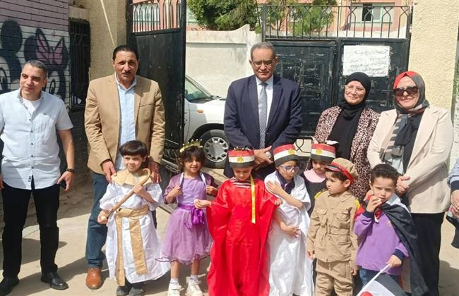 وكيل تعليم بني سويف يتفقد مدرسة أحمد زويل الرسمية لغات بسمسطا
