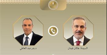وزير الخارجية يبحث مع نظيره التركى مستجدات الأوضاع الإقليمية