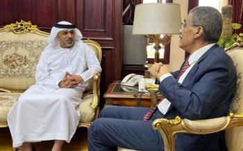 السفير حمد الزعابي يبحث مع وزير الدولة للإعلام تعزيز التعاون الإعلامي المشترك