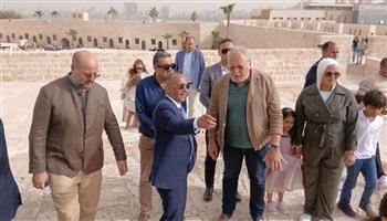   الملك السابق احمد فؤاد الثاني يزور متحف المجوهرات وقلعة قايتباي