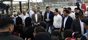 وزير الرياضة ومحافظ الجيزة يفتتحان تطوير مركز التنمية الشبابية بالشيخ زايد