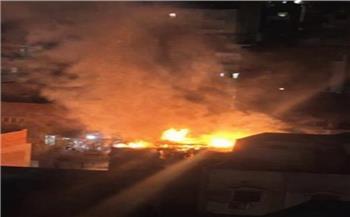 الحماية المدنية بالغربية تسيطر على حريق هائل بعقار في طنطا