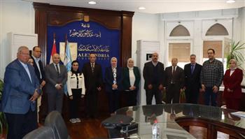 جامعة الإسكندرية تعقد الاجتماع الأول لمكتب نزاهة الأبحاث العلمية