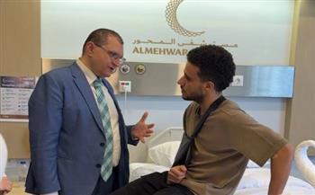 مصطفى فتحي يجرى جراحة ناجحة فى "الترقوة"
