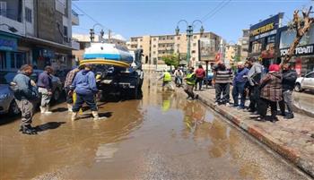   محافظ المنيا يوجه بسرعة سحب تجمعات مياه الأمطار