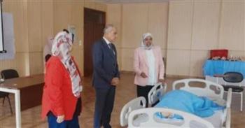   افتتاح معامل تمريض مطورة بالحرم الجامعي الجديد لجامعة أسوان