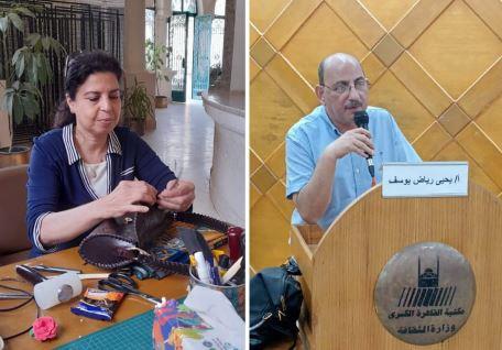 ورش فنية متخصصة في الجلد الطبيعى بمكتبة القاهرة الكبرى
