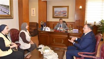   محافظ بورسعيد يستقبل نقيب عام تمريض مصر لبحث سبل دعم القطاع الصحي