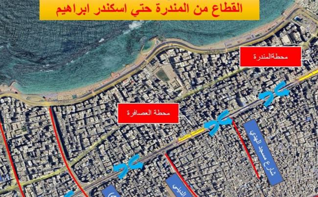  دورانات جديدة أسفل مسار المترو لربط الاتجاهين القبلي والبحري بنطاق حي المنتزه