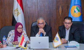   الدكتور  محمد حسين يترأس وفد جامعة طنطا في لقاء افتراضي مع وفد جامعة نورث ويست الجنوب أفريقية