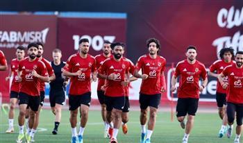 الأهلي يواصل تدريباته استعدادًا لمباراة بيراميدز في الدوري